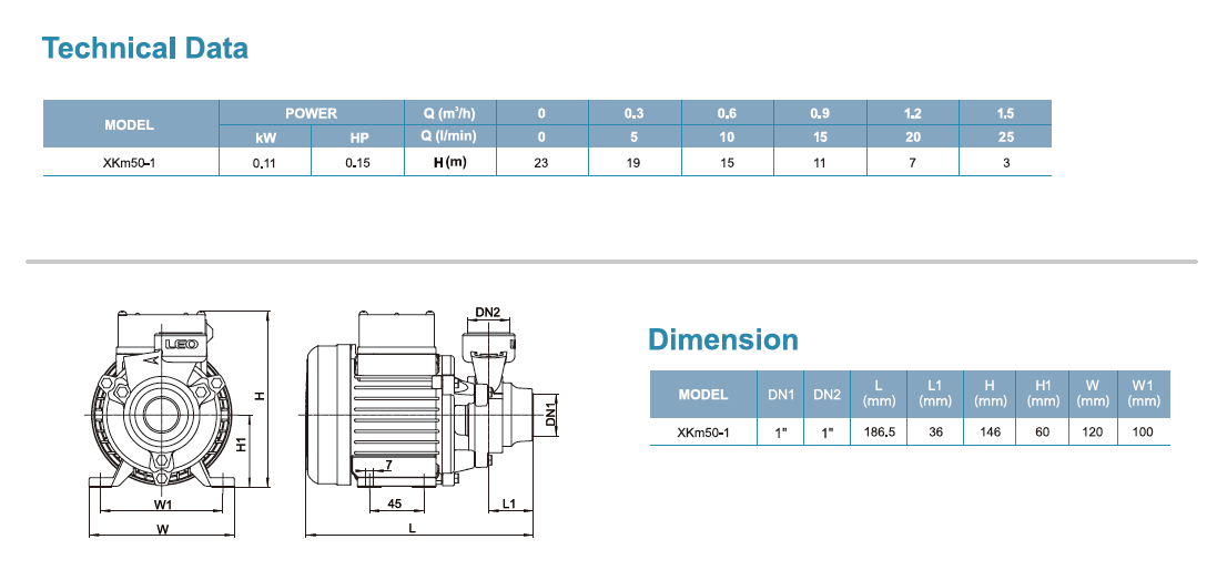 LEO Water Pump 0.5HP - 1/2HP - 3/4HP - 1HP With Smart Head PERIPHERAL PUMP XKm50-1 - Multipurpose water pump, applicable to many uses be it home, commercial or industrial. LEO Water Pump 0.5HP - 1/2HP - 3/4HP - 1HP With Smart Head PERIPHERAL PUMP XKm50-1 - Multipurpose water pump, applicable to many uses be it home, commercial or industrial.
